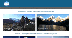 Desktop Screenshot of cordillerablancatrek.com